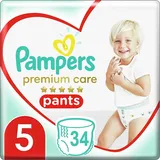 PAMPERS PREMIUM CARE - Couches-Culottes Taille 5 (11-17 kg) – Pack de 34 thumbnail 1