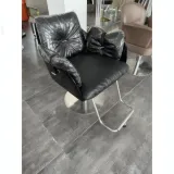 Chaise Coiffeur W-AF039 Noir avec Table pour Teinture thumbnail 1