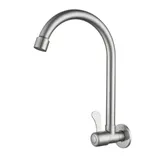 Robinet mural de cuisine DSS0708BR en acier inoxydable 304-finition brossée thumbnail 1