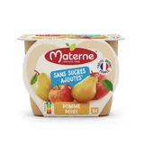 Materne – Compote Pomme & Poire Sans Sucres Ajoutés - 4 x 100 g thumbnail 1