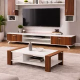 Table Televiseur Marron Blanc 160X40CM TV204+TABLE Basse 120X60 204 thumbnail 1