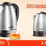 Bouilloire Électrique en Acier Inoxydable Décakila 1,5 L - KEKT002B thumbnail 3
