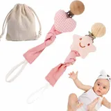 Attache Sucette Tissu – Motif Multicolore, Adorable & Pratique thumbnail 1