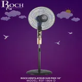 Ventilateur Roch Sur Pied NOIR-DORE RSF-1804 thumbnail 1