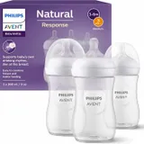 Philips Avent – Biberons à Réponse Naturelle 260 ml Sans BPA - 1 mois et plus – Lot de 3 thumbnail 1