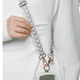 Lanière ajustable longue pour téléphone portable avec pendentif en fausse perle, marron thumbnail 1