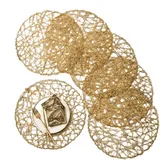 Lot de 6 - Sets de table dorés thumbnail 1