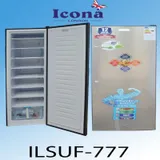 Congelateur Icona Solaire Vertical 9TIROIRS Plaq Alu Silver ILSUF777 thumbnail 1