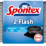 Spontex - Tampons Grattants Flash x2 - Nettoyage Efficace pour Vos Surfaces et Ustensiles thumbnail 1