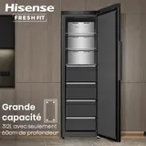 CONGELATEUR/REFRIGERATEUR Hisense Vertical Combine 4TIROIRS Nofrost Noir FT5K310GSFC thumbnail 6