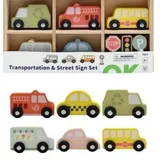 Voitures En Bois Lot 8 Pour Toutpetits Jouets En Bois Naturel Toucher Doux Et Formes Simples thumbnail 1