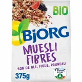 BJORG – Céréales Muesli Fibres Son de Blé, Figue & Pruneau 375 g thumbnail 1