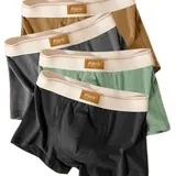 Lot de 4 Boxers Respirants et Confortables pour Homme – Noir Classique - Taille L thumbnail 1