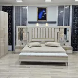 Chambre à Coucher Armoire 6 battants 6 pièces Beige Bambi thumbnail 3