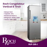 Congelateur Roch Vertical 8TIROIRS Plaque Aluminium Gris RUF395 thumbnail 4