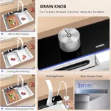 Evier de cuisine 8046W en acier inoxydable 304-coloris blanc thumbnail 6