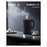 Bouilloire Elactron Noir Mat 1.7L SH-17M301BA2 – Électrique avec Indicateur et Arrêt Auto thumbnail 4
