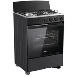 Cuisiniere Hisense 4 feux 50X50 à Gaz Noir HFG50111B thumbnail 1
