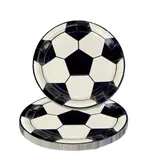 Assiettes en carton football – 24 pièces (7 pouces) thumbnail 1