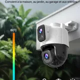 Tenda CH9 Caméra Surveillance WiFi Extérieure Double Objectif 2K+2K thumbnail 4
