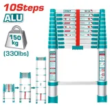 Echelle télescopique10 Marches THLAD08101 thumbnail 1