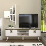 Table Téléviseur Gloss Unit White T802 thumbnail 1