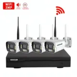 FOSVISION FS-6099W30LS-4CH (3MP) NVR Kit 4 Caméras De Surveillance IP WiFi 3MP Full Couleur+Audio thumbnail 1
