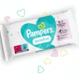PAMPERS SENSITIVE - Lot de 52 lingettes pour bébé thumbnail 1