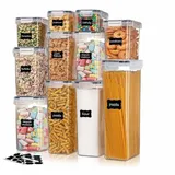 Ensemble de 11 contenants de rangement alimentaire transparents thumbnail 1