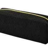 trousse écolière en polyester durable avec fermeture éclair, noir thumbnail 1