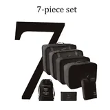 Lot de 7 pièces organisateur de voyage multifonction pour cosmétiques thumbnail 1