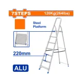 Escabeau 7 Marches - Hauteur Plateforme 1.44m (Max 120 kg) - WADFOW thumbnail 3