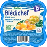 BLEDINA - Blédichef - Purée onctueuse épinards et saumon du pacifique - 230g thumbnail 1