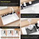 Evier de cuisine 8046W en acier inoxydable 304-coloris blanc thumbnail 5