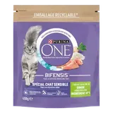 Purina ONE – Croquettes pour Chat Sensible à la Dinde & au Riz – 450 g thumbnail 1