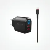 Chargeur Mural ICONIX IC-HC1025 - 12W USB/MICRO thumbnail 1