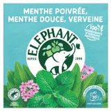 ELEPHANT-Infusion menthe poivrée,menthe douce et verveine 20 sachets thumbnail 1