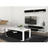 Table Téléviseur Sim Noir-blanc T908+TABLE Basse Balina B908NB thumbnail 1