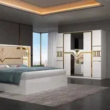 Chambre à Coucher 6 battants 5 pièces Blanc MC610 thumbnail 1