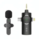 Micro Cravate Sans Fil AP031 3 en 1 avec Réduction de Bruit thumbnail 1