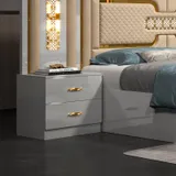 Chambre à Coucher 6 battants 5 pièces Blanc MC612 thumbnail 6