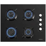 Plaque Encastrable Kumtel 4FEUX 60X60 A Gaz Noir KO40TAHDF thumbnail 1
