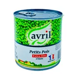 AVRIL - Petits Pois Extra Fins a l'étuvée - 400g thumbnail 1
