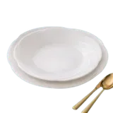 Assiette Ronde avec bord ondulé Incassable thumbnail 1