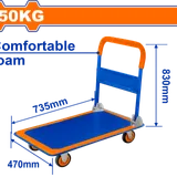 Chariot de Transport Pliable en Acier 150 kg - WADFOW thumbnail 3