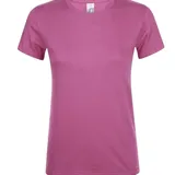 REGENT - Tee-shirt 100% coton femme - Couleur rose orchidée thumbnail 1