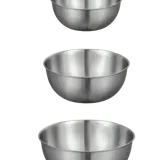 Ensemble de 3 bols bol à salade en acier inoxydable thumbnail 1