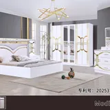 Chambre à Coucher 6 battants 5 pièces Blanc MC623H thumbnail 1