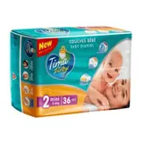 TIMA BABY - Couches bébé taille 2 mini (3-6kg) - Lot de 36 couches thumbnail 1
