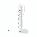 Multiprise Électrique R SCAR RS-225U - 5 Prises avec 2 Ports USB - 10M thumbnail 1